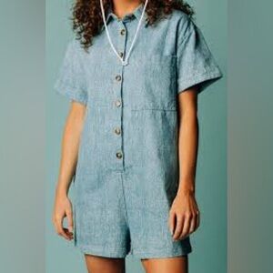 FRNCH denim romper size XS